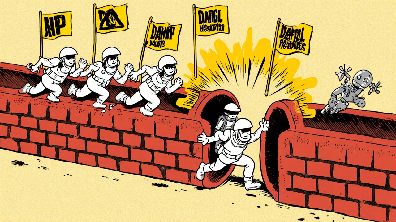 Vintage cartoon of neutrophil soldiers and endothelial cells battling inflammation at a vessel wall.