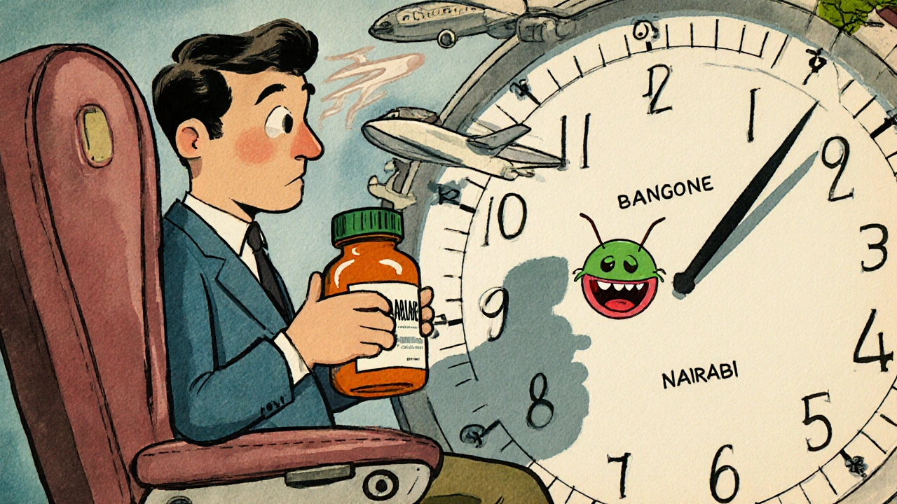 How to Time Antibiotics and Antimalarials Across Time Zones