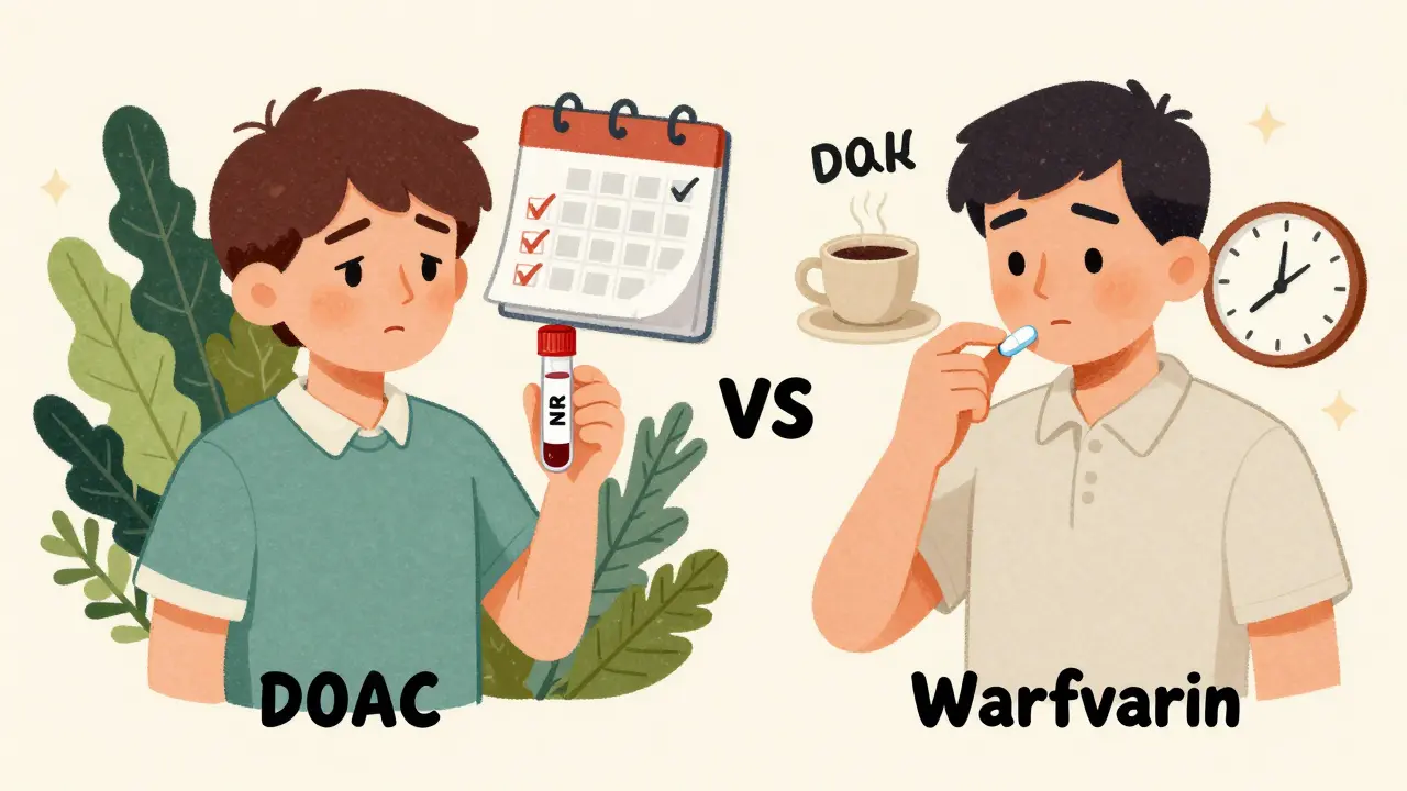 Direct Oral Anticoagulants vs Warfarin: Side Effect Comparison